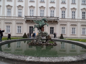 Fountain in the Mirabelle Palace Gardens